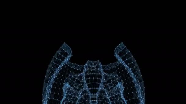 Vj ループ - デジタル バイナリ叢データ ネットワーク抽象化された運動の背景 — ストック動画