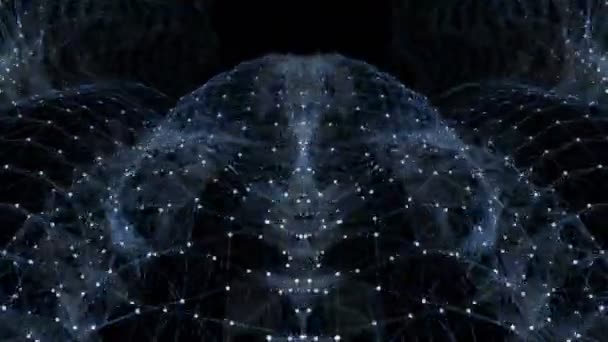 南军环路-数字神经丛数据网络抽象运动背景 — 图库视频影像