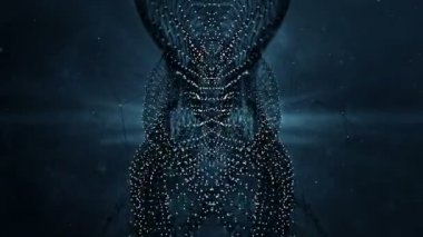 VJ Loop - dijital karanlık pleksus veri soyut hareket arka plan iletişim