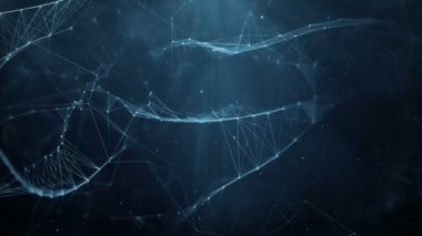 Hareketli arka plan - dijital pleksus veri ağları