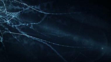 Hareketli arka plan - dijital pleksus veri ağları