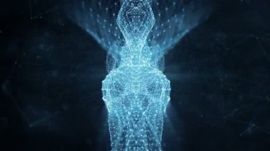 VJ Loop - dijital pleksus veri soyut hareket arka plan iletişim