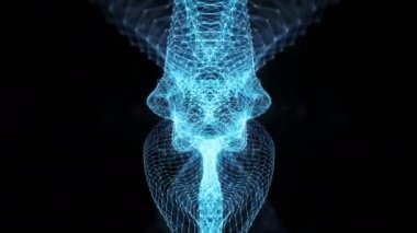 VJ Loop - dijital pleksus veri soyut hareket arka plan iletişim