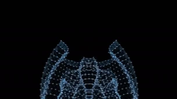 Boucle VJ - Réseaux de données Plexus à chiffres aléatoires Contexte du mouvement abstrait 