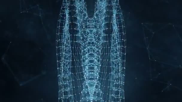 南军环路-数字神经丛数据网络抽象运动背景 — 图库视频影像