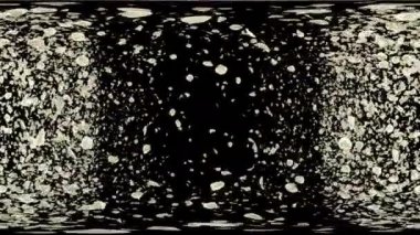 360 Vr romantik uçan beyaz gül çiçek yaprakları Sevgililer günü, evlilik yıldönümü tebrik kartları, davet veya Doğum günü e-kart için geçiş. 4 k alfa kanalı izole