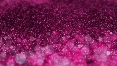 Parlak pembe glitter arka plan Christmas soyut sorunsuz Vj döngü hareket parçacıklar