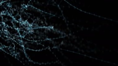 Görseller için soyut ikili çokgen pleksus düğümleri bağlantıları ağ vj Internet sunumlar hareket arka plan yüksek teknoloji teknoloji bilim mühendislik tıbbi Pano sorunsuz imkanı döngü alfa kanalı