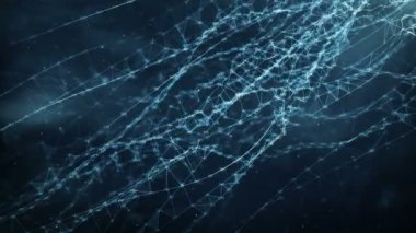 Soyut rasgele digits pleksus düğümler bağlantı formu ağ görseller için vj Internet sunumlar hareket arka plan yüksek teknoloji teknoloji bilim mühendislik tıbbi Pano sorunsuz döngü