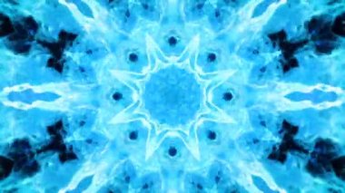 Kaleydoskop mavi animasyonlu arka plan döngü