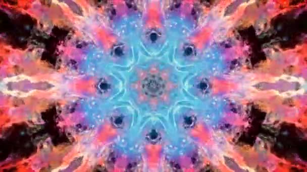Kaléidoscope coloré fond animé boucle 