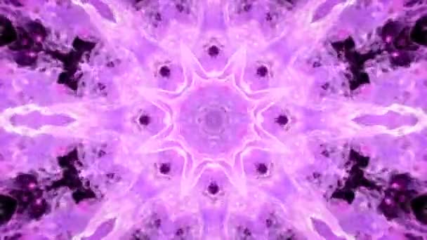 Kaleidoscopic rosa loop de fundo animado — Vídeo de Stock