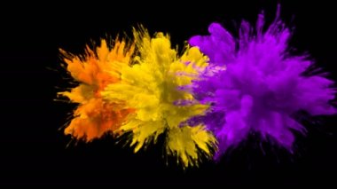 Renk Burst-çoklu renkli duman patlamaları sıvı parçacıklar Alfa mat