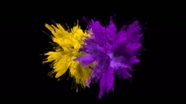 Renk Burst-çoklu renkli duman patlamaları sıvı parçacıklar Alfa mat