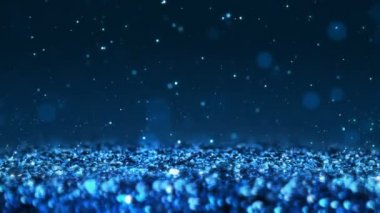 Mavi Parlak glitter sorunsuz döngü soyut doku makro arka plan kadar yakın