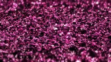 Pembe Parlak glitter sorunsuz döngü soyut doku makro arka plan kadar yakın