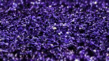 Mor Parlak glitter sorunsuz döngü soyut doku makro arka plan kadar yakın