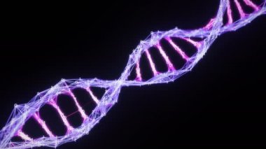 İzole ikili Dijital Pleksus Dna molekül iplikçik Loop pembe mor mor alfa