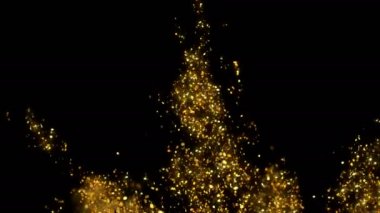 Parıldayan Parıltı Parçacık Patlaması Arkaplan Dokusu Yavaş Hareket alfa kanalı