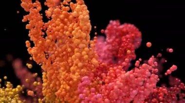 Kabarcık Patlaması - renkli köpük topları balonlar küreler patlama alfa matte