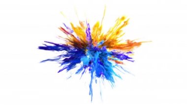 Renk Patlaması - renkli duman tozu patlaması sıvı mürekkep parçacıkları alfa matte