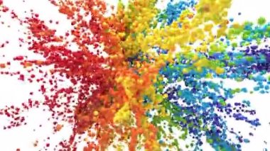 Kabarcık Patlaması - renkli köpük topları balonlar küreler patlama alfa kanalı