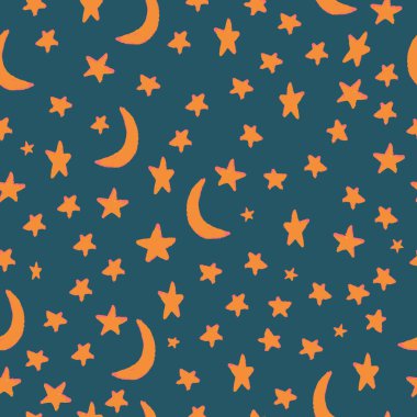 Yıldızlı ve aylı kusursuz desen