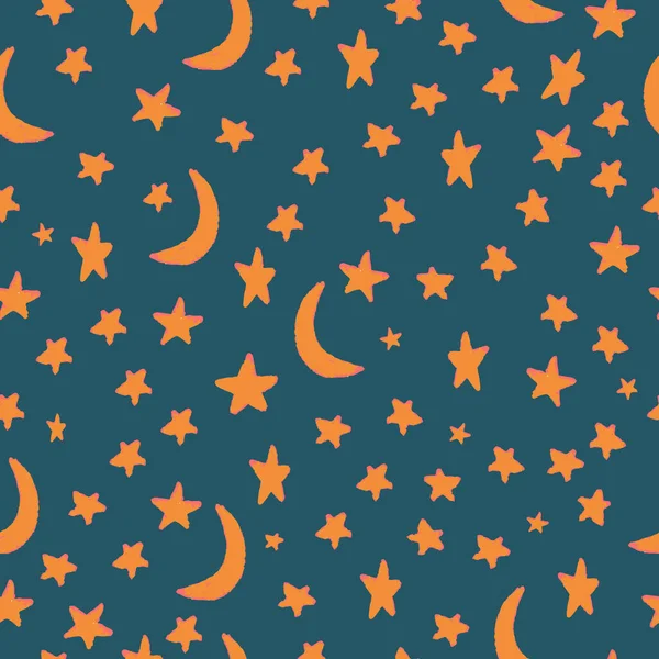 Yıldızlı ve aylı kusursuz desen