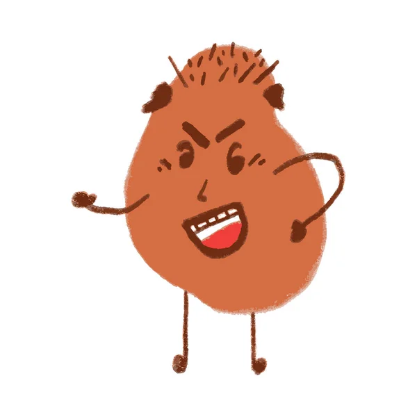 Kızgın patates çizgi film karakteri