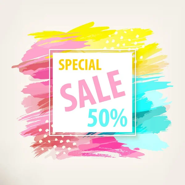 Summer Sale Banner — Stock Vector