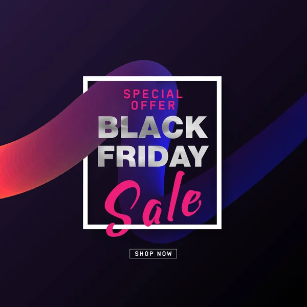 Siyah Cuma afiş. Alışveriş indirim yükselme. Vektör çizim