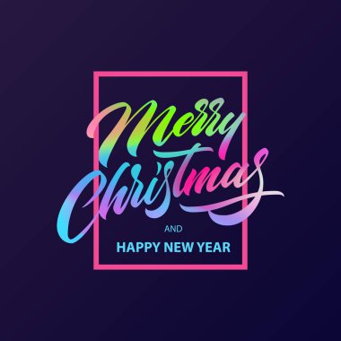 Neşeli Noel hat yazı