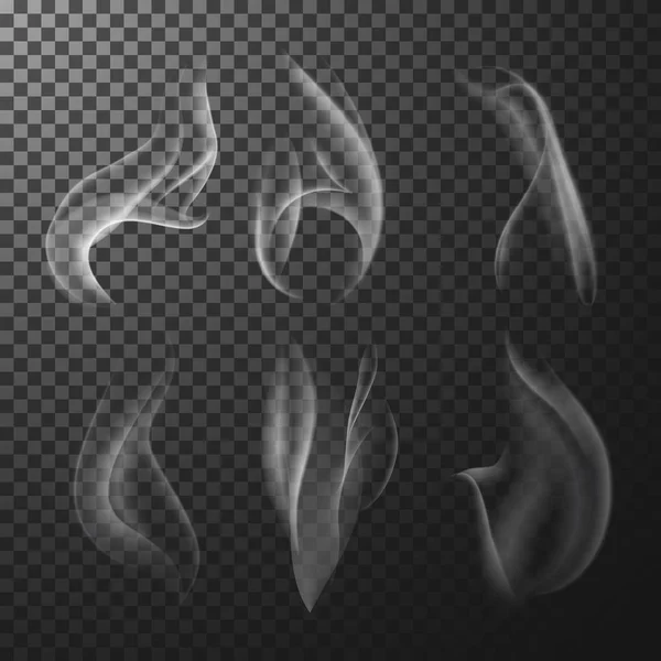 Fumo transparente. Ilustración vectorial — Vector de stock