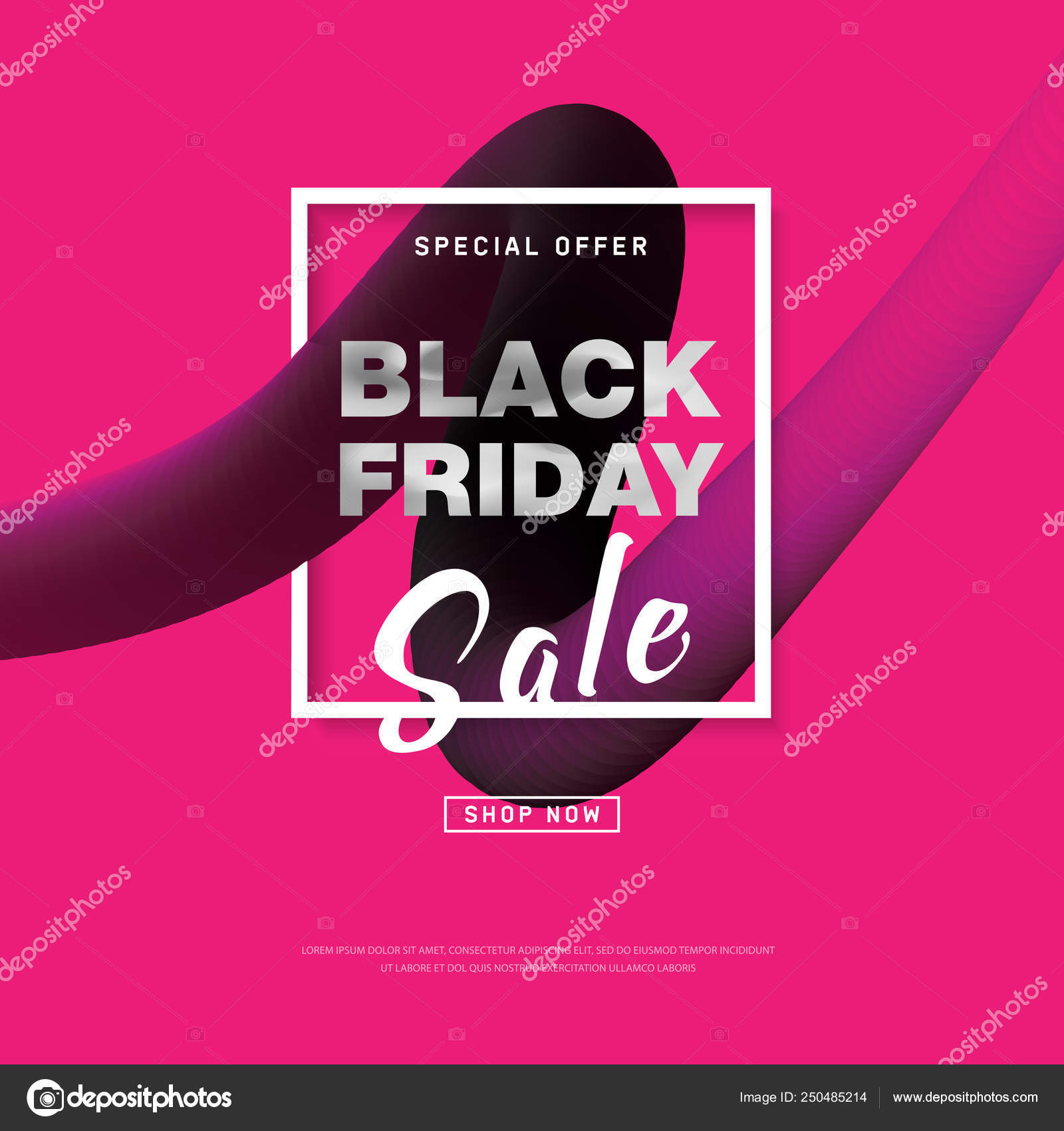 Venerdi Nero Offerta Speciale Vendita Banner Vettore Grafica Vettoriale C De La Cruz Anna 250485214 Depositphotos