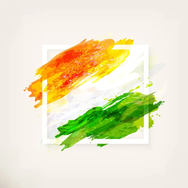 Індійська прапор у кадрі — стоковий вектор
