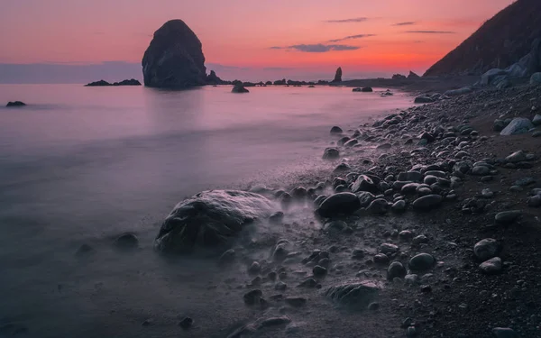 Захід Сонця Морі — стокове фото