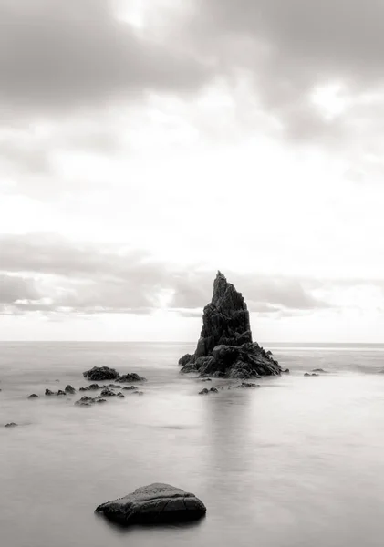 Море Каміння Каміння Довгому Експозиції — стокове фото
