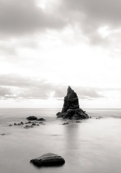 Sea Rocks Stones Long Exposure Stock Photo