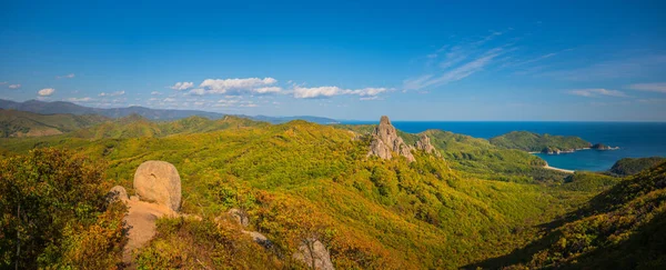 Золота Осінь Горах Тайги — стокове фото