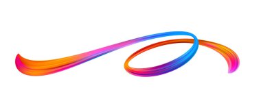 Canlı akrilik brushstroke