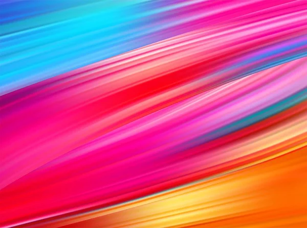 Fondo abstracto brillante con flujo de remolino colorido. Ilustración vectorial — Vector de stock
