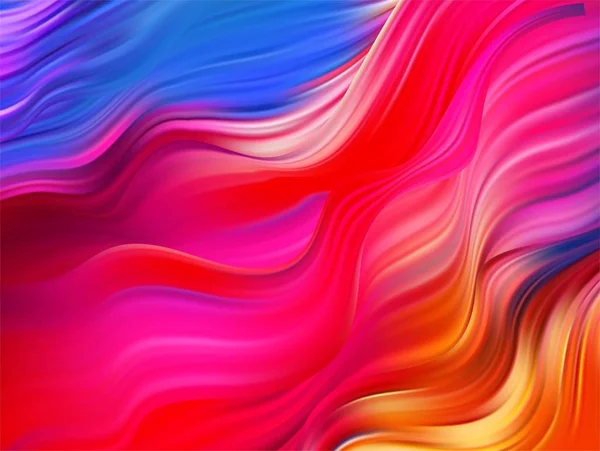 Яркий абстрактный фон с ярким вихревым потоком. Векторная иллюстрация — стоковый вектор