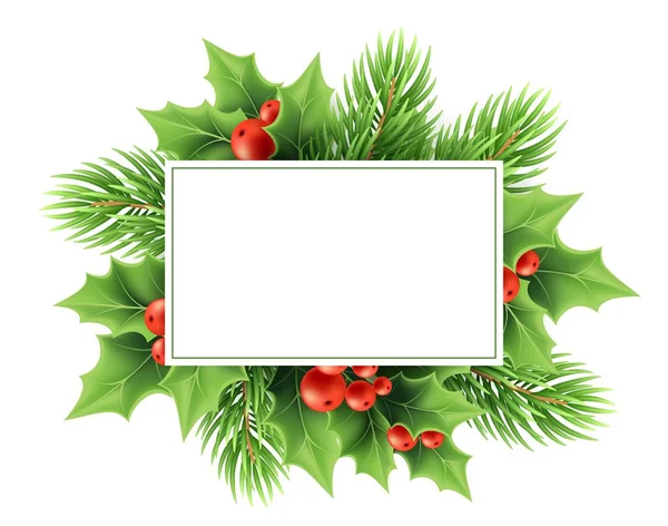 Різдвяні вітальні листівки векторний шаблон — стоковий вектор