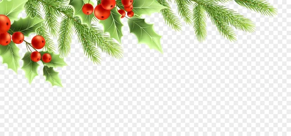 Ρεαλιστική διακοσμήσεις Χριστουγέννων banner σχεδιασμού. — Διανυσματικό Αρχείο