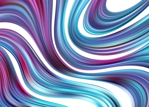 Moderne kleurrijke flow poster. Wave Liquid vorm in blauwe kleur achtergrond. Art design voor uw ontwerpproject. Vectorillustratie EPS10 — Stockvector