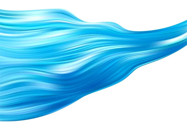 파란색 물 추상 부드러운 물결입니다. 곡선 흐름 동작입니다. 벡터 일러스트 레이 션 — 스톡 벡터