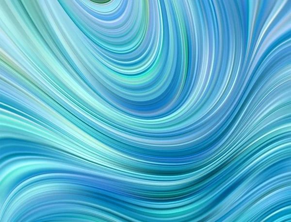 Синий цвет воды Абстрактная гладкая волна. Движение потока кривой. Векторная иллюстрация — стоковый вектор