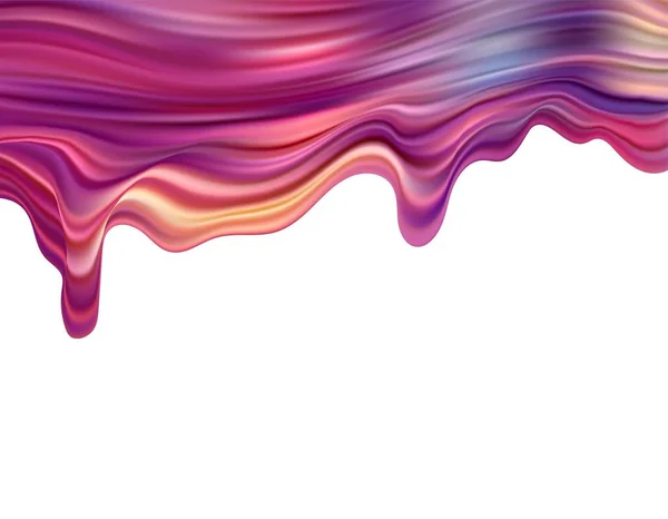 Современный красочный плакат потока. Жидкая форма волны в синем цвете фона. Арт-дизайн для вашего дизайнерского проекта. Векторная иллюстрация EPS10 — стоковый вектор