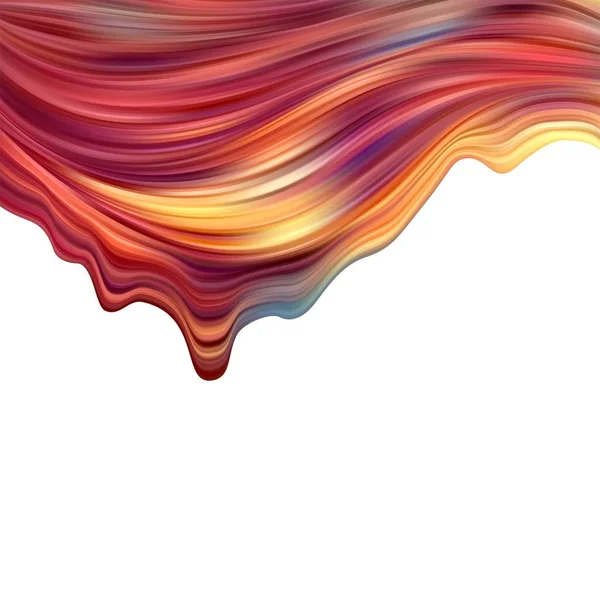 Современный красочный плакат потока. Жидкая форма волны в синем цвете фона. Арт-дизайн для вашего дизайнерского проекта. Векторная иллюстрация EPS10 — стоковый вектор