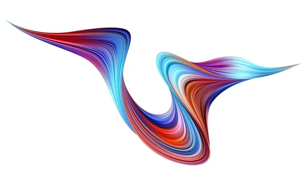 Moderna färgglada flöde affisch. Wave flytande form i färg bakgrunden. Konstdesign för din designprojekt. Vektorillustration — Stock vektor